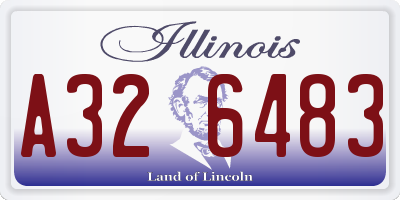 IL license plate A326483