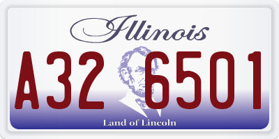 IL license plate A326501