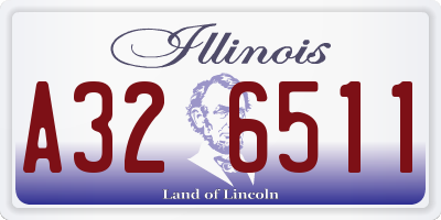 IL license plate A326511
