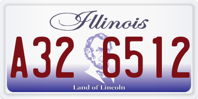 IL license plate A326512