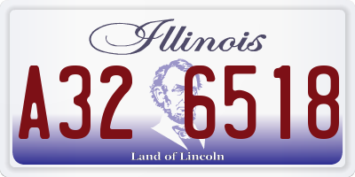 IL license plate A326518