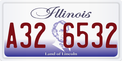 IL license plate A326532