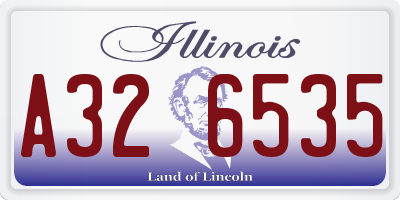 IL license plate A326535
