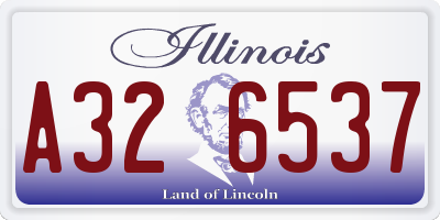 IL license plate A326537