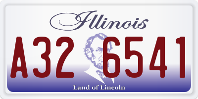 IL license plate A326541