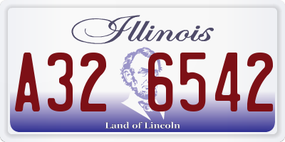 IL license plate A326542
