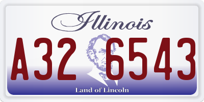 IL license plate A326543