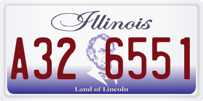 IL license plate A326551