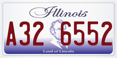 IL license plate A326552