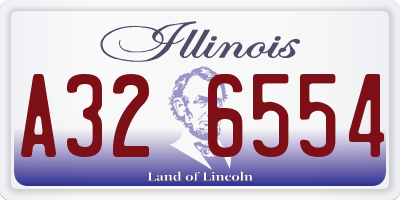 IL license plate A326554