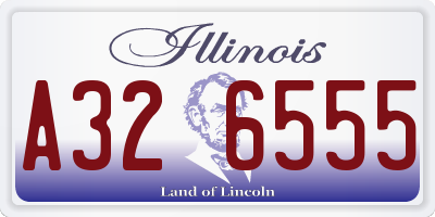 IL license plate A326555