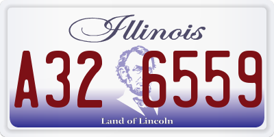 IL license plate A326559