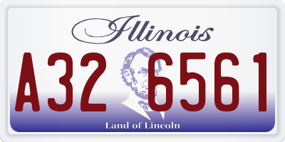 IL license plate A326561