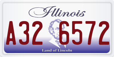 IL license plate A326572