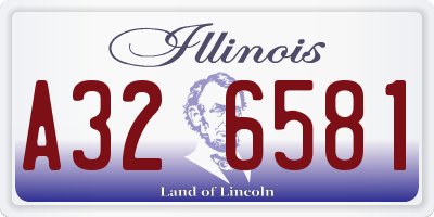 IL license plate A326581