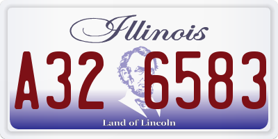 IL license plate A326583