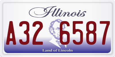 IL license plate A326587