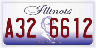 IL license plate A326612