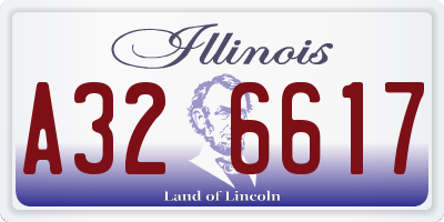 IL license plate A326617