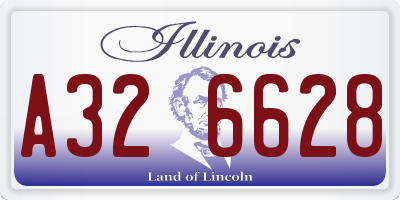 IL license plate A326628