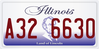 IL license plate A326630