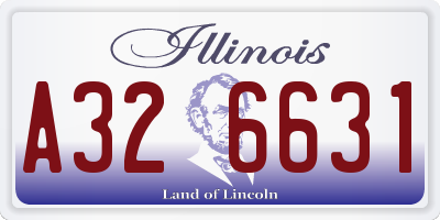 IL license plate A326631