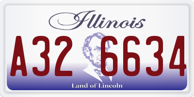 IL license plate A326634
