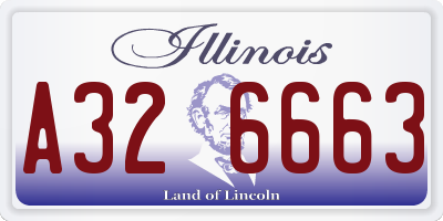 IL license plate A326663