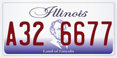 IL license plate A326677