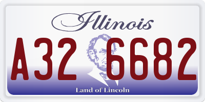 IL license plate A326682