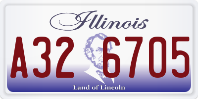 IL license plate A326705