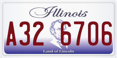IL license plate A326706