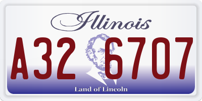 IL license plate A326707