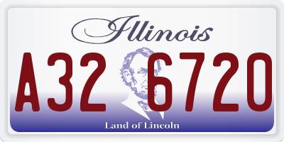 IL license plate A326720
