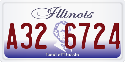 IL license plate A326724