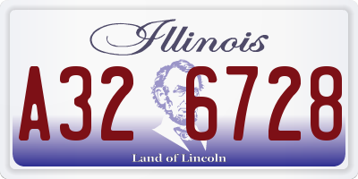 IL license plate A326728