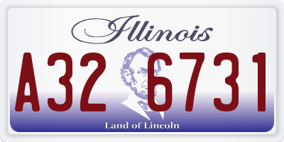 IL license plate A326731
