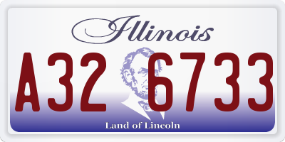 IL license plate A326733