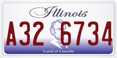 IL license plate A326734