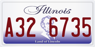 IL license plate A326735