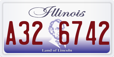 IL license plate A326742