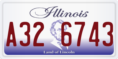 IL license plate A326743