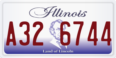 IL license plate A326744
