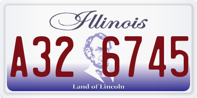 IL license plate A326745
