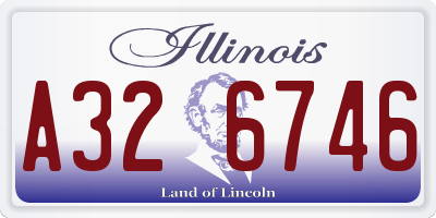 IL license plate A326746
