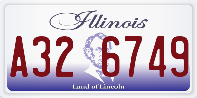 IL license plate A326749
