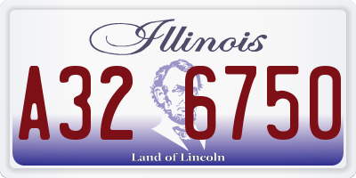 IL license plate A326750