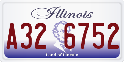 IL license plate A326752