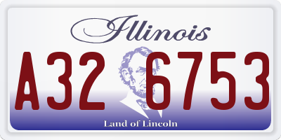 IL license plate A326753