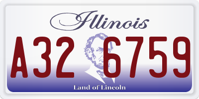 IL license plate A326759